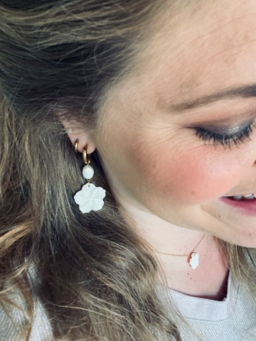 Oorbellen beach collectie  zilver  1