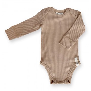 Saga body long sleeve rib  nougat