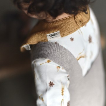 Saga body long sleeve rib  wheat  9