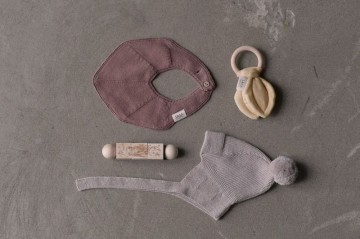 Saga gebreide slab fjola  clove  1