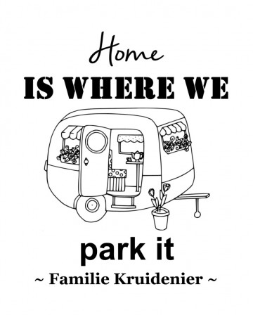 Vaandel   vlag retro caravan